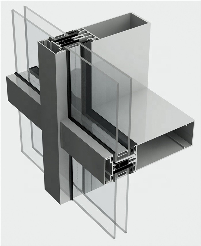 Exterior Wall Decoration Hotel Decoration 6061 Frame Aluminium Profile