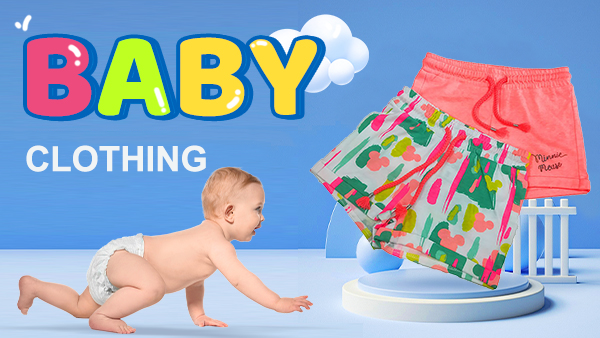 Printed Skin Friendly Anti-shrink Infants Sweatpants Fashion Beach Pant Summer Set Organic Cotton Baby Girl Shorts