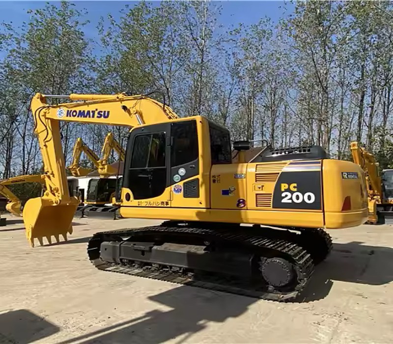 PC200-8 Used Komatsu Excavator Yellow Track Length 2840mm