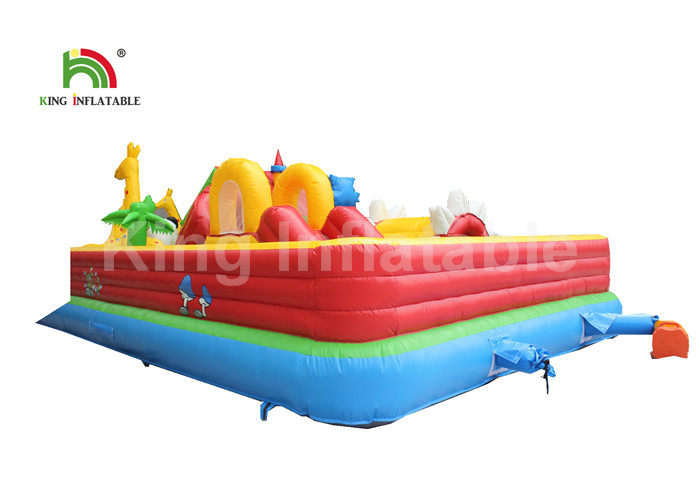 Inflatable Animals Zoo Castle Jumping Bounce House For Family Entertainment