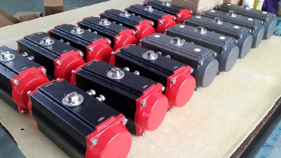 Double acting single acting pneumatic rack and pinion actuator actuador neumtico CE ATEX certificate