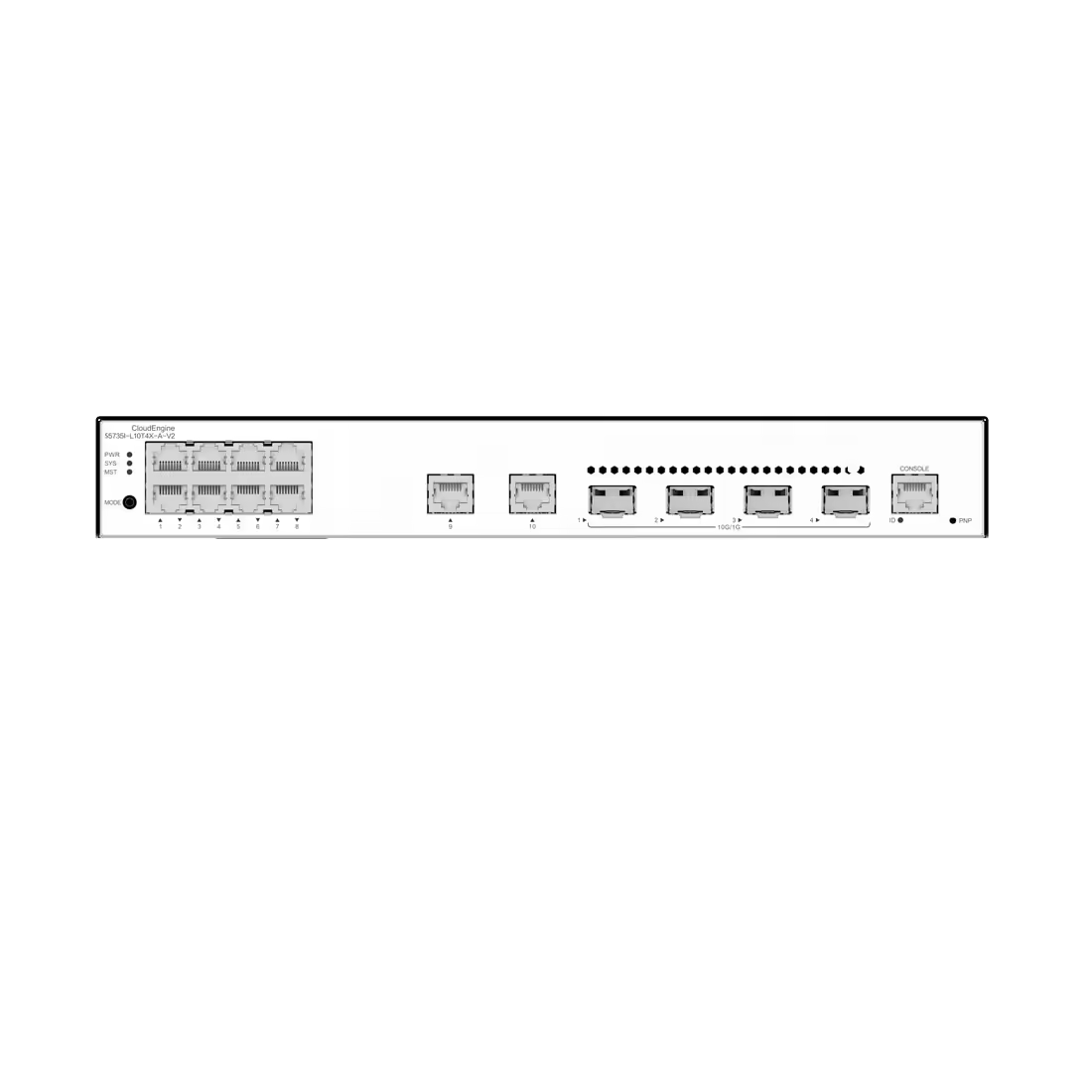 S5735I-L10T4X-A-V2 10 Port Extended-Temperature Industrial-grade Network Switch with QoS Function and Stock Availability