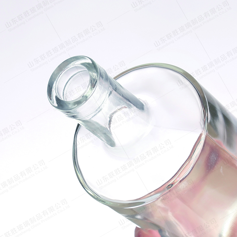 500ml Absinthe Round Glass Bottle with Long Neck Spirit Glass Bottle in Customized Color