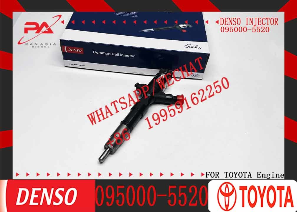 2KD New Diesel Common Rail Fuel Injector 095000-5520 Nozzle Injector 095000 5520 0950005520 for Toyota