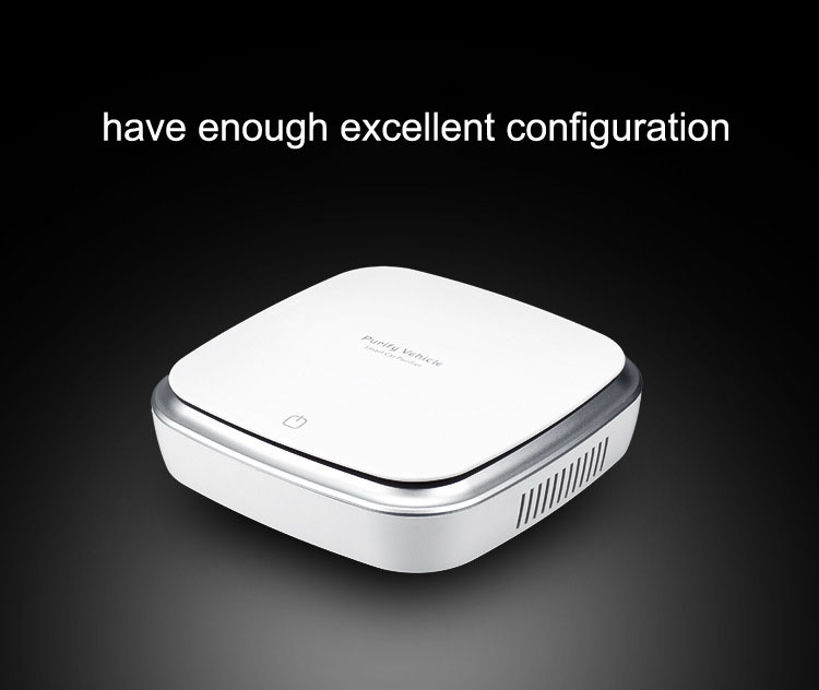 HOMEFISH ABS Hepa Filter Car Air Purifier DC5V With Led Light