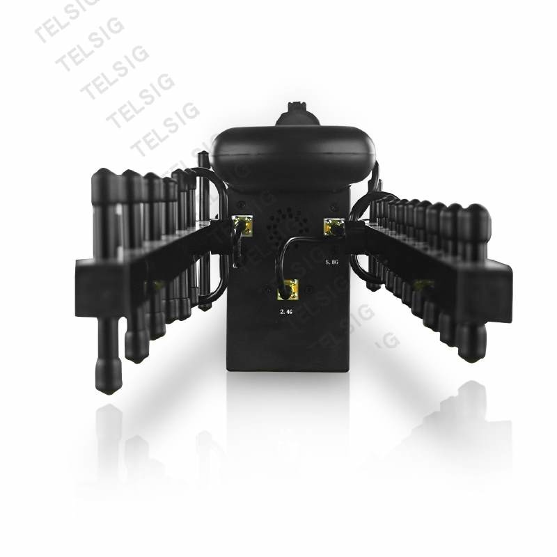 500 - 2000 Meter Drone Frequency Scrambler , UAV Killer 2.4 Ghz Frequency Jammer