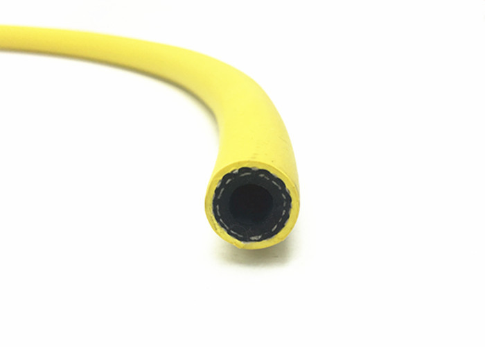 Two Layers Polyester Fiber Braided Air Hose With Green Yellow Red Color