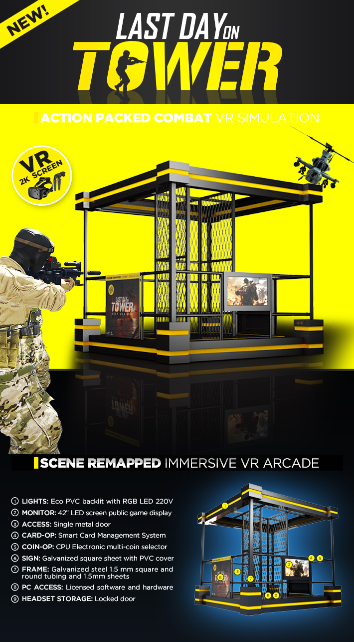 Htc Vive Headset Virtual Reality Theme Park Gun Entertainment Machine