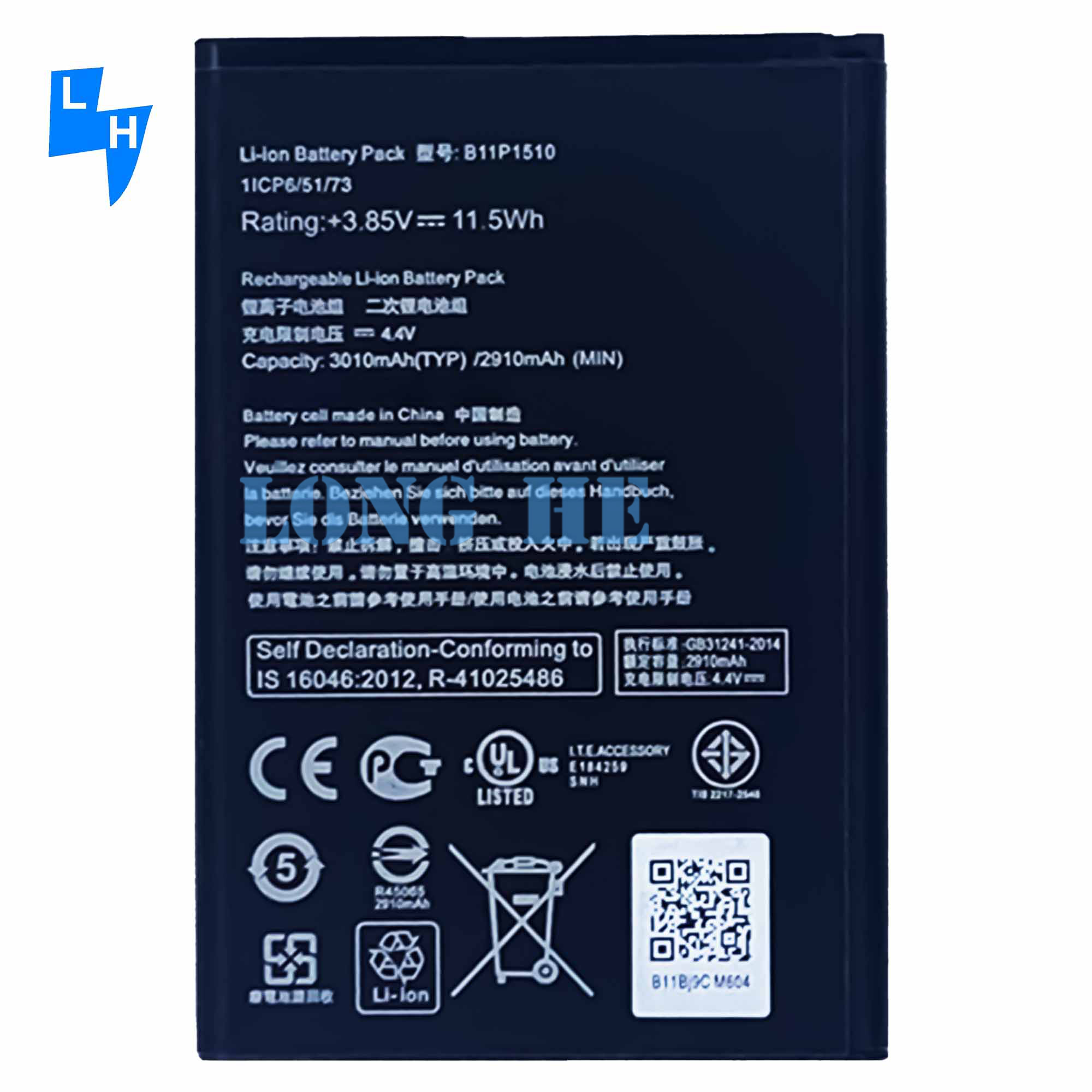 B11P1510 3010mAh 3.85V Lithium Ion Polymer Battery for ASUS ZenPad S 8.0 Z580CA Tablet
