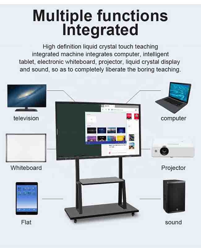 IFPD 85 Inch Smart Board Interactive Touch Whiteboard With Stylus Pen