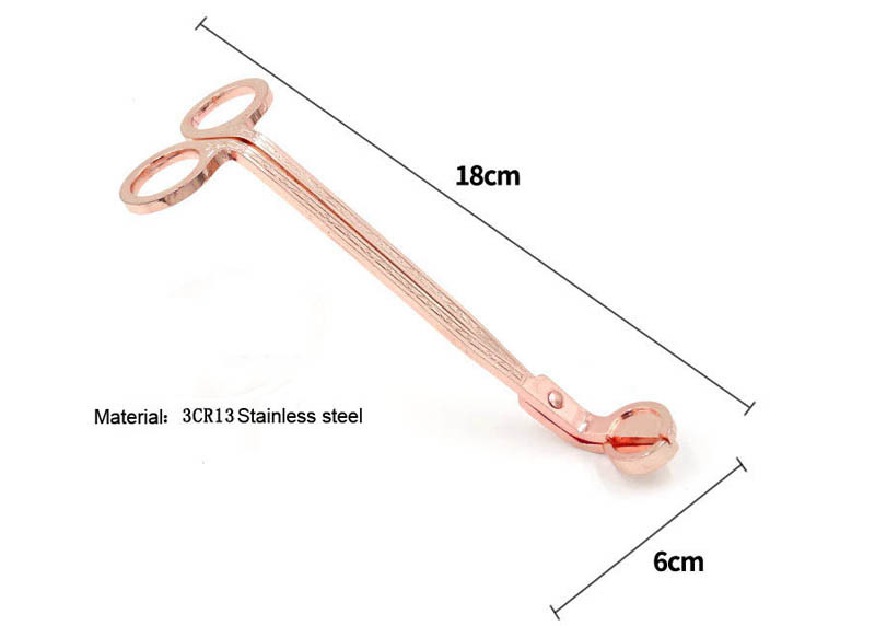 Stainless Steel Candle Wick Hook / Wick Trimming Scissors Three Piece Set
