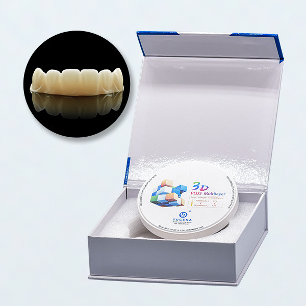 57% CAD CAM CNC Multilayer Zirconia Block For 5 Axis Milling Machine