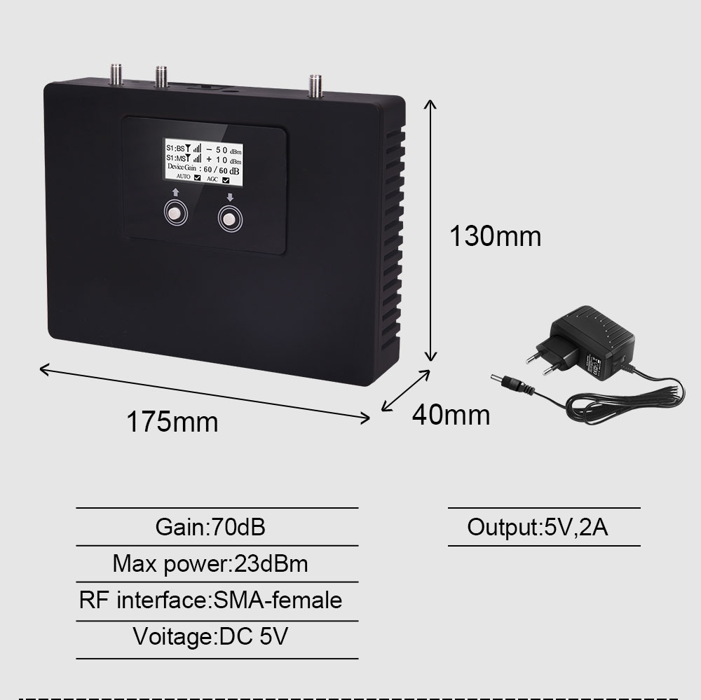 2G 4G 900MHz 1800MHz Dual Band Repeater GSM LTE Cellular Amplifier