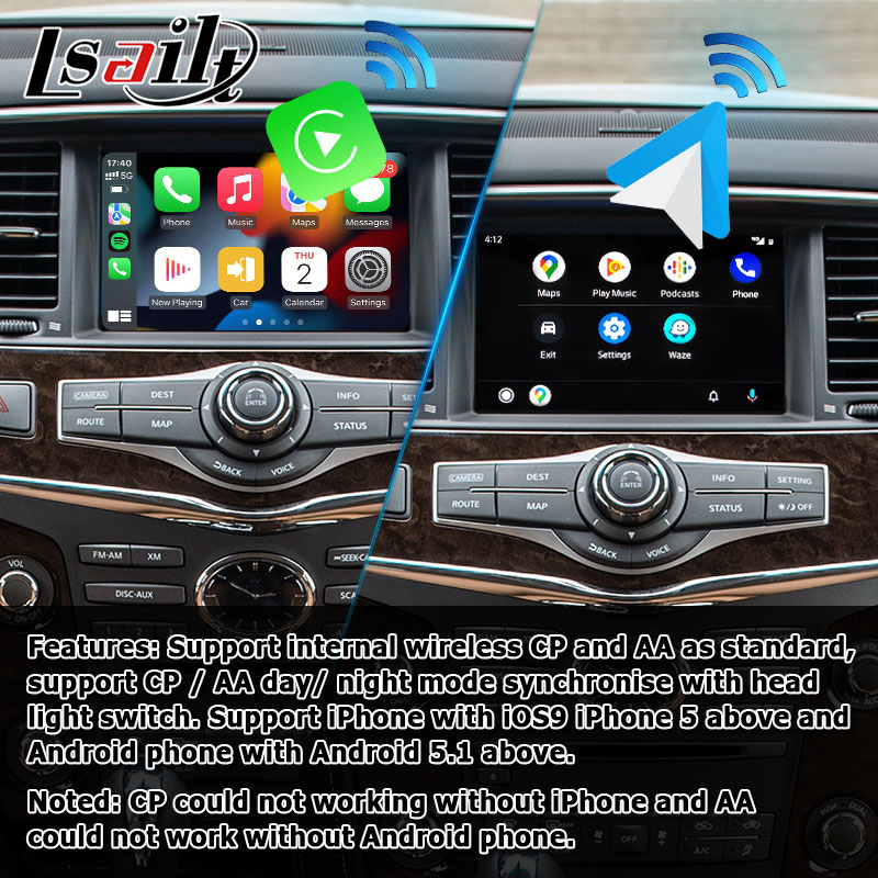 Infiniti QX80 QX56 Z62 carplay android auto multi finger HD touch screen upgarde IT08