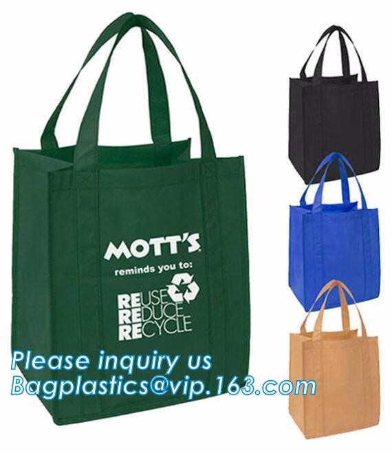 non-woven promotional shopping bag ultrasonic non woven bag, Custom printed tote non woven bag shopping shoulder bag pri