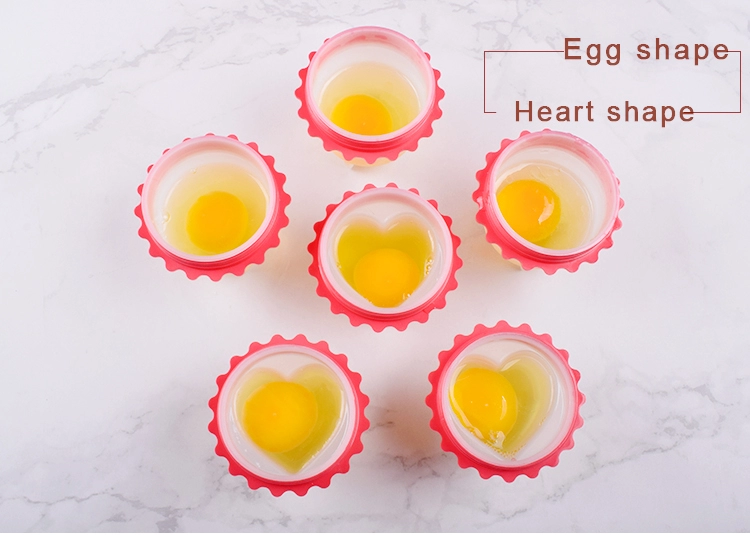 6Pcs Egg Cooker Silicone Household Products Hard Boiled Egg Silicone Cups