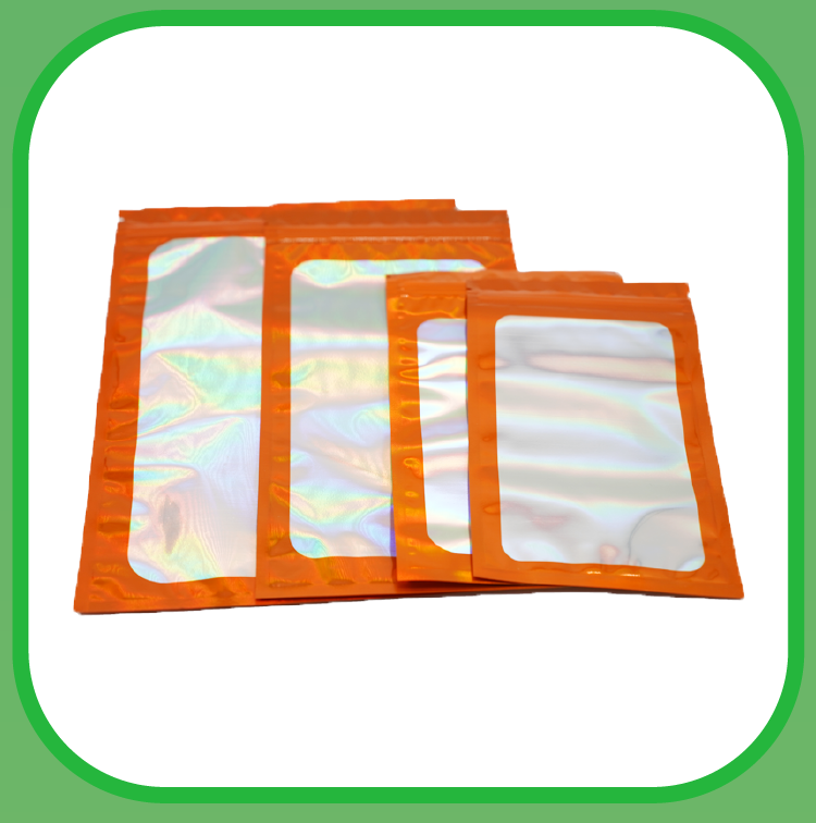 Seasonings and Condiments Stand Up Pouch Custom Printed Biodegradable Mylar Zipper Bags Resealable Plastic Bags with Window