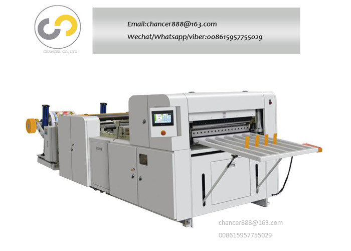 Automatic Roll to sheet cross cutting machine with 200m/minute speed