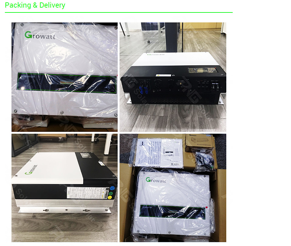3000w 3500w 5000w Growatt Off Grid Inverter Single Phase SPF 3000-5000 ES