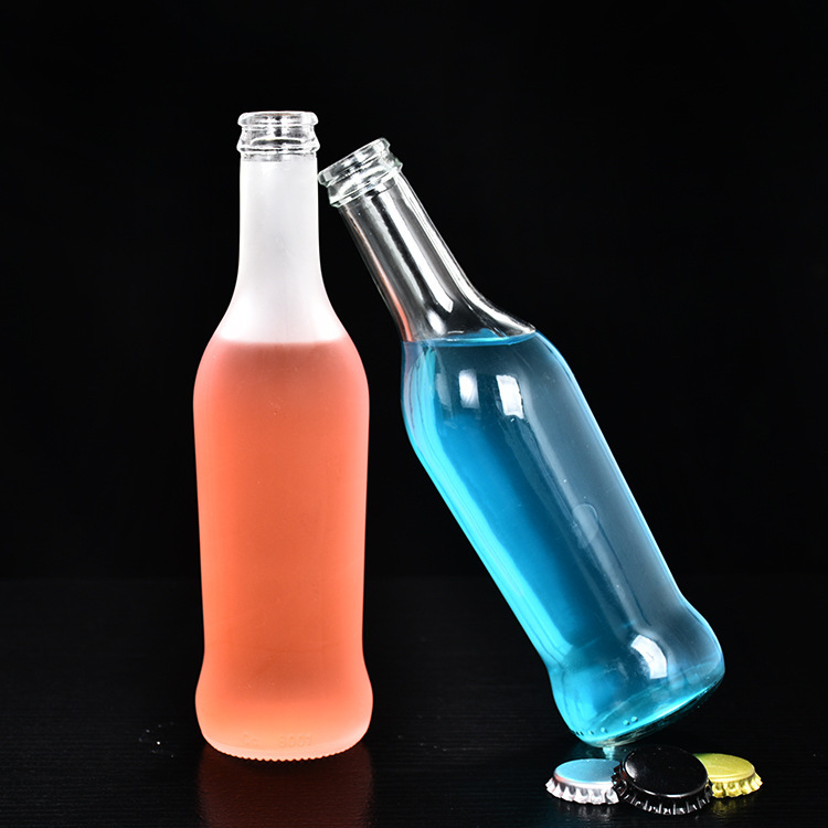 16 oz Portable Glass Drink Bottle for in Cosmetic Packing and Other Beverage