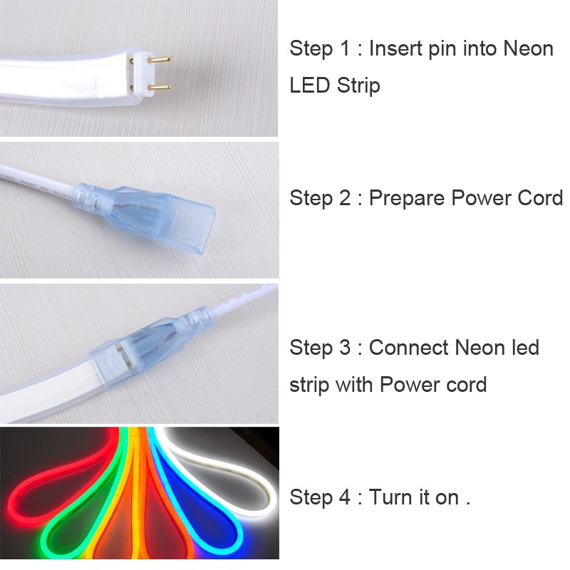 220V 110V 50m Indoor Outdoor Flex LED Neon Rope Light for Holiday Party Valentine Decoration Blue Yellow White by DHL