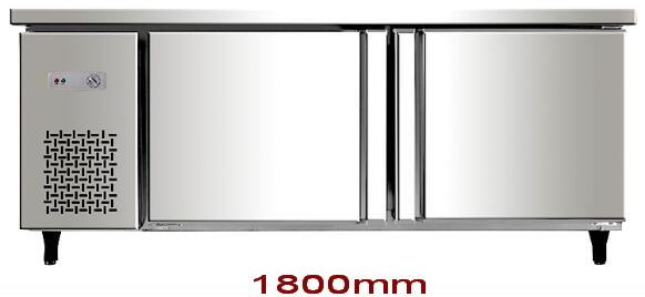 Horizontal Under Counter Fridge Freezer , 400L Stainless Steel Undercounter