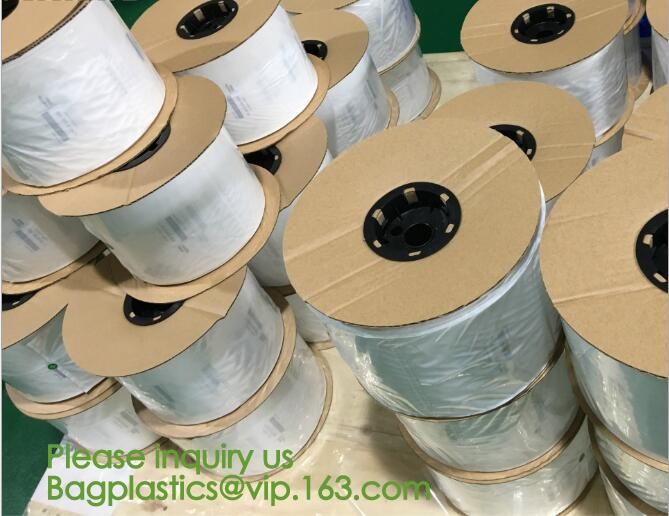 clear LLDPE easy tearing line pre-opened in roll bag,Factory custom LLDPE plastic autobag Preopened polybag on a Roll