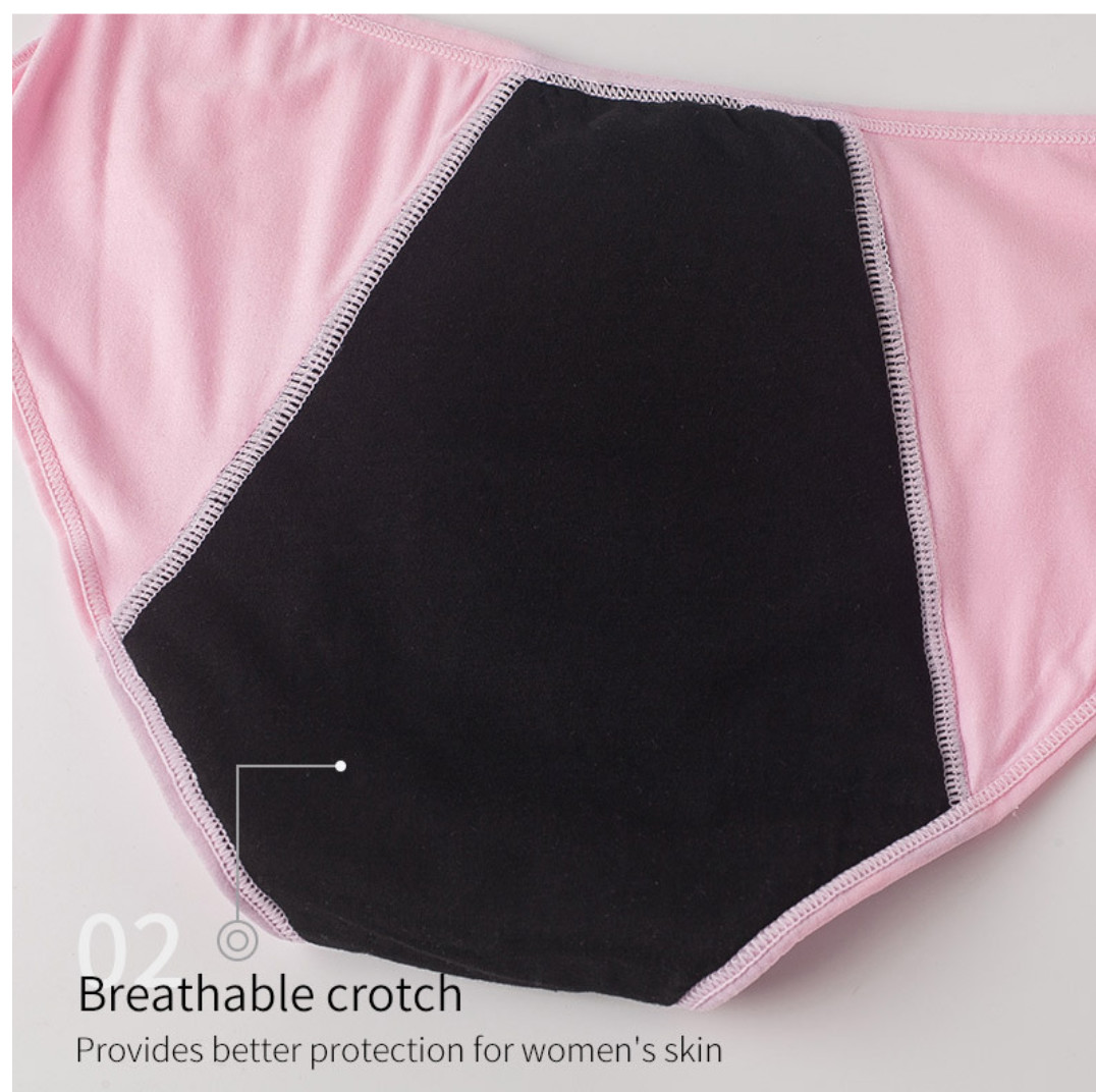 4x Absorbable Period Panties Underwear Comfortable Four Layer Waterproof Briefs