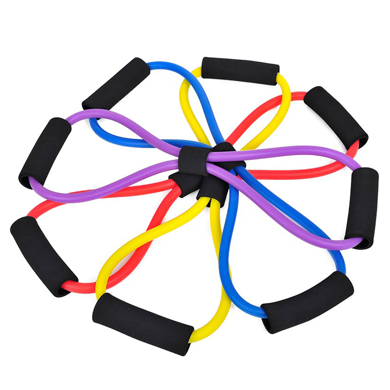 Latex Resistance Bands 11pcs Set Tubes For Fitness Home Gym Exercise Workout Resistance Tube