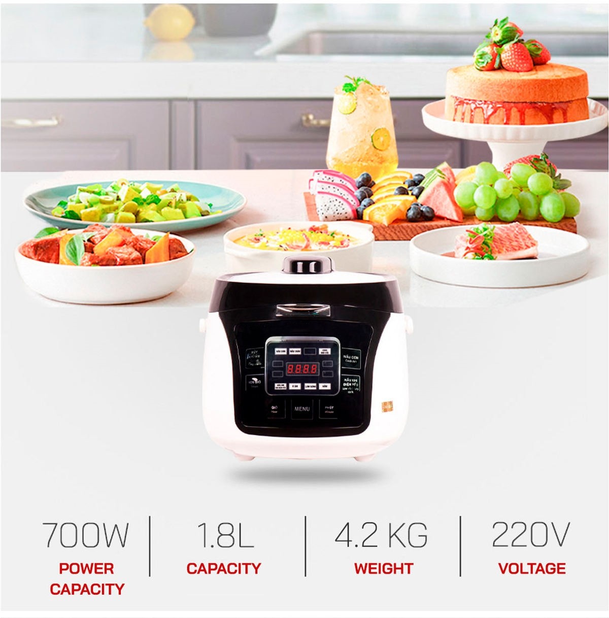 Smart Rice Cooker Portable OEM ODM Electric Rice Cooker Kitchen Appliances