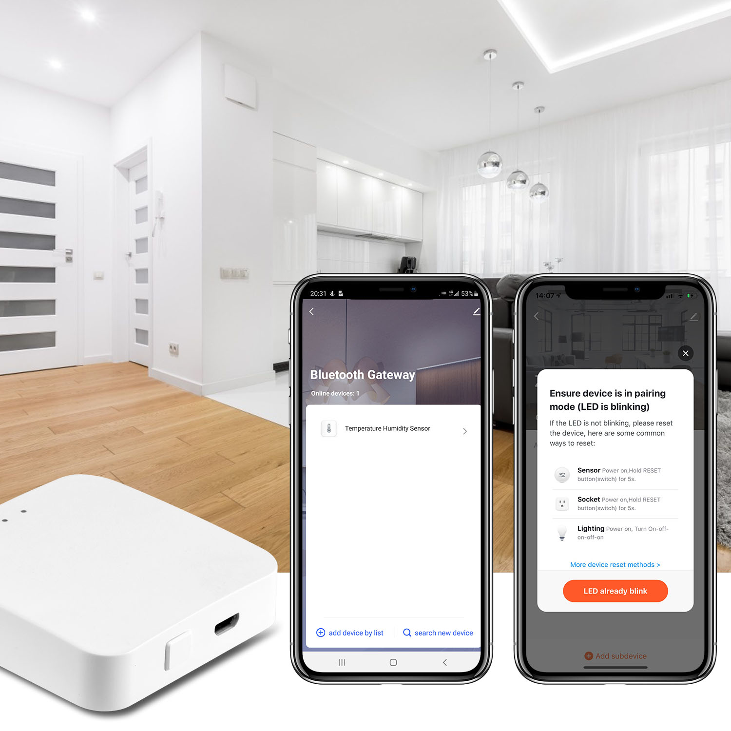 Bluetooth 5.0 Tuya Zigbee Gateway 5V 1A Smart Life Zigbee Gateway