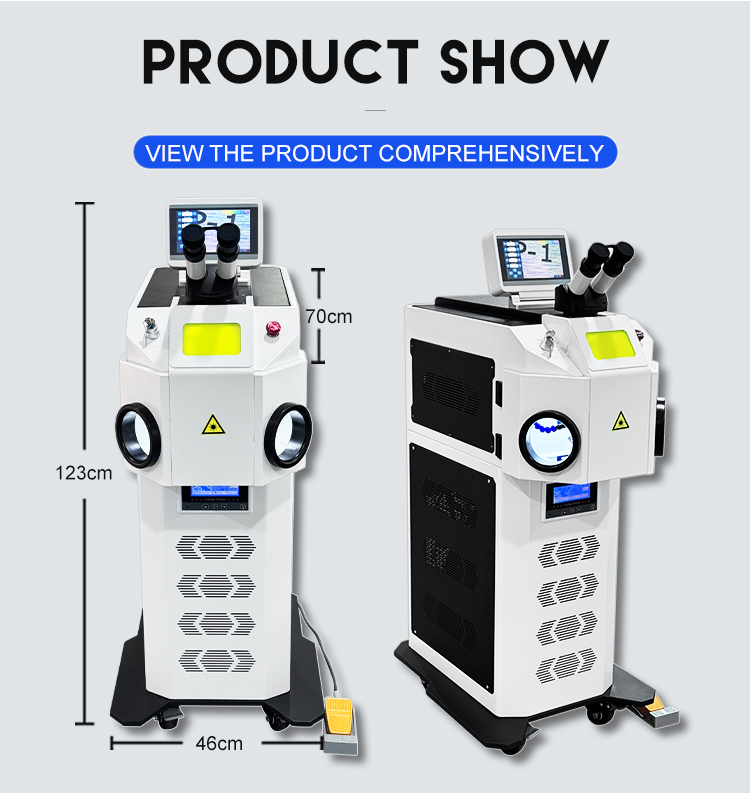 Adjustable Wavelength 2024 200w Gold Silver Jewelry Laser Welding Machine for Dental and Jewelry Spot Welding