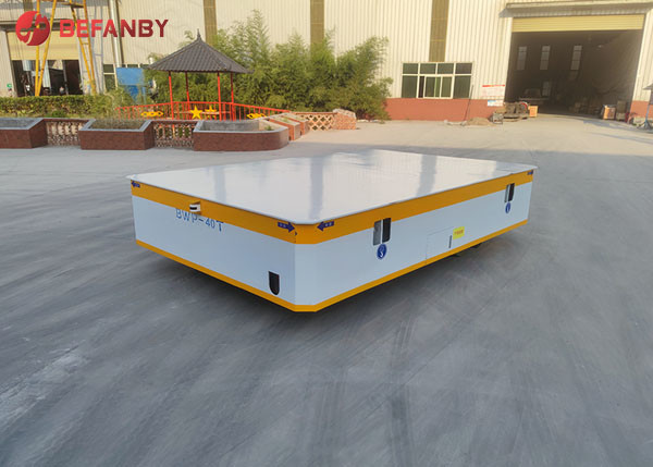 Battery Power Trackless Electric Flat Car