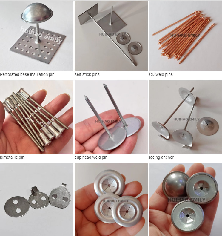 Ducting Accessories Insulation anchor pins With Washer Fit Fixing Rock Wool