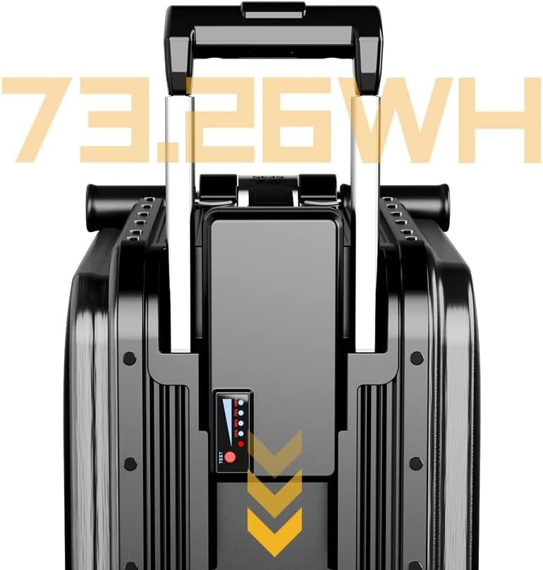Smart Rideable Suitcase 26L, Lightweight Electric Luggage Scooter For Travel With Digital Lock, Waterproof And Lightwei
