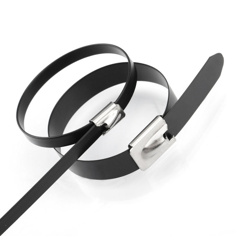 100pcs Ball Lock Stainless Steel Cable Ties for -80° to 538° C Working Temperatures