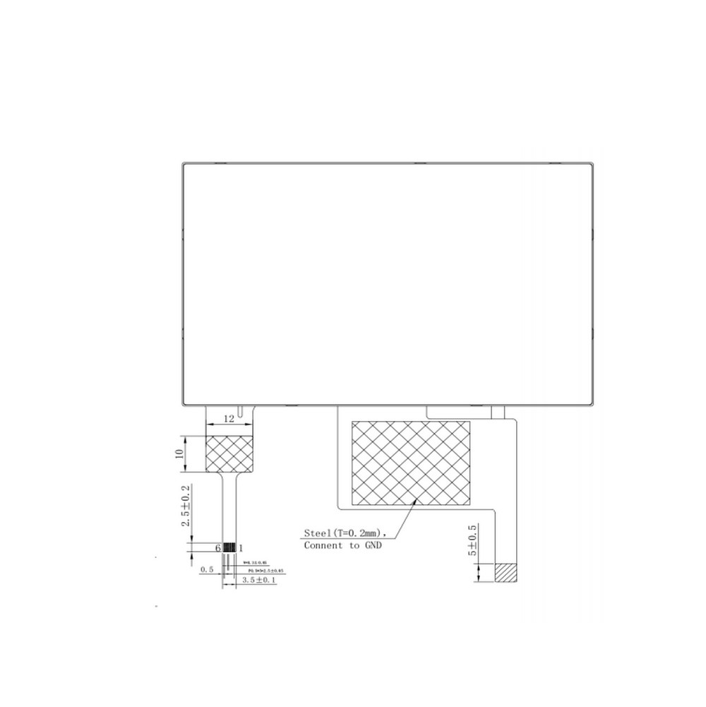 4.3'' TFT IPS Small LCD Touch Screen With 480x272 Dot Resolution
