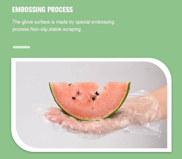 Transparent Disposable Food Safe Gloves Customized Thickness And Exclusive Customization