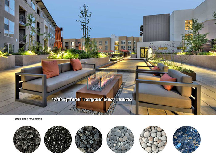 Steel Outdoor Fire Pit Garden Decor Corten Steel Fire Pit Table With Natural Rusty Colour
