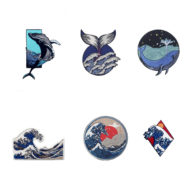 Hook Loop Backing Pantone Animal Iron On Patches For Inside Of Jeans