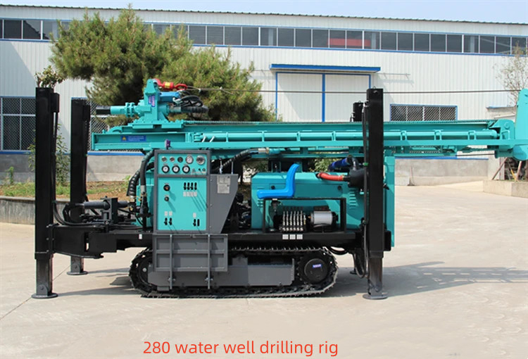Crawler Water Well Drilling Rig with Drilling Depth 200m、300m、500m and Diesel Engine