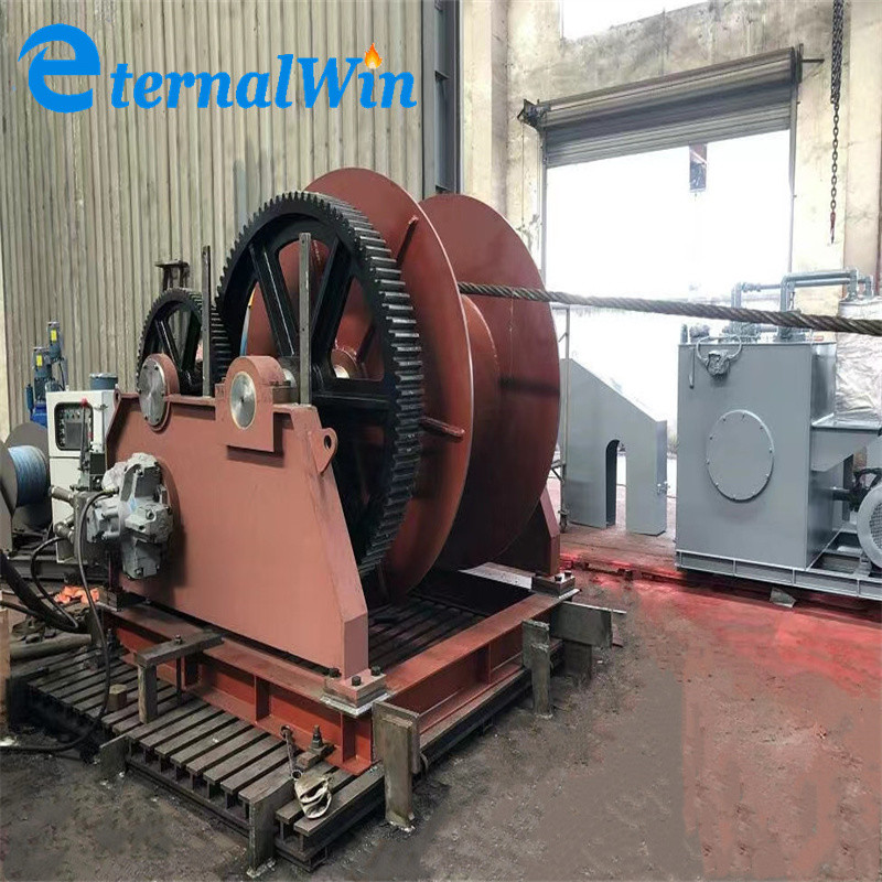 30 Ton Marine Hydraulic Winch Wire Rope 230 Volt Single Drum Hydraulic Mooring Winch