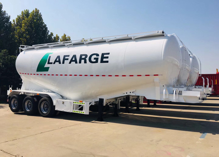 Carbon Steel Semi Trailer Truck For Powder Material Transporting