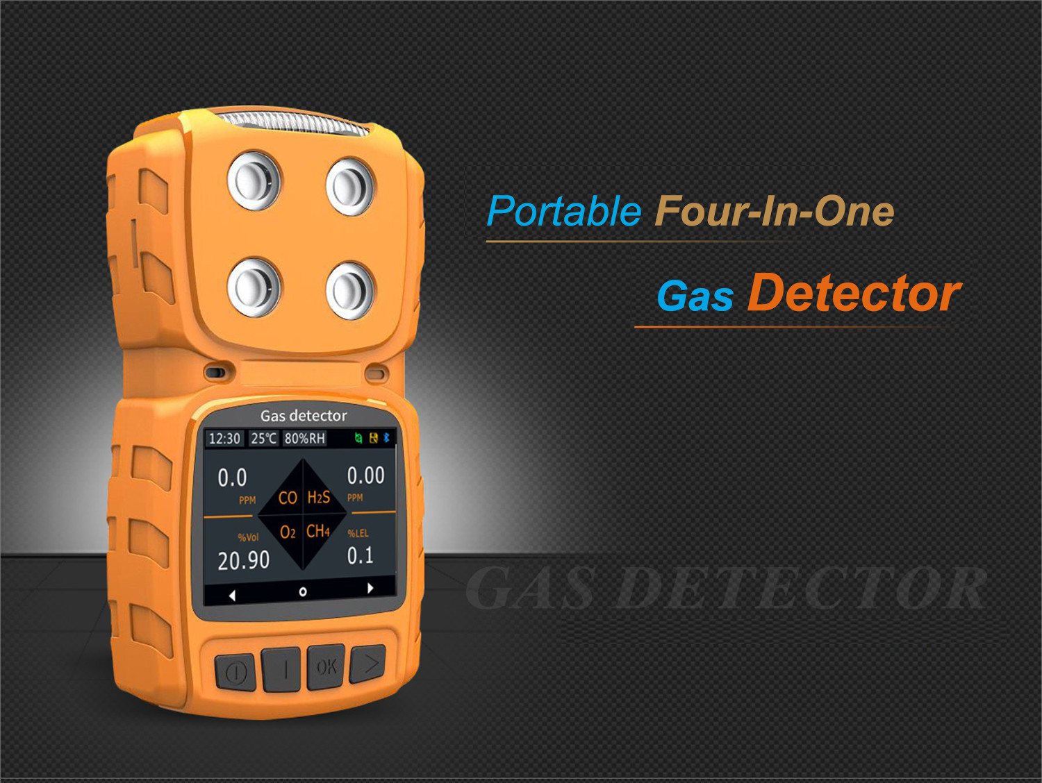 2.31 inch LCD Display Portable Ozone Gas Detector Diffusion Type 100ppm 200ppm