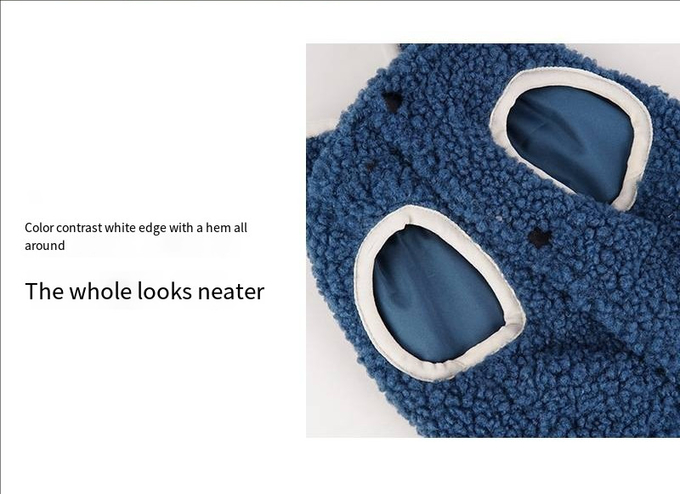 Polar Fleece Pet Casual Vest With Back Pocket Winter Wearing Clothes