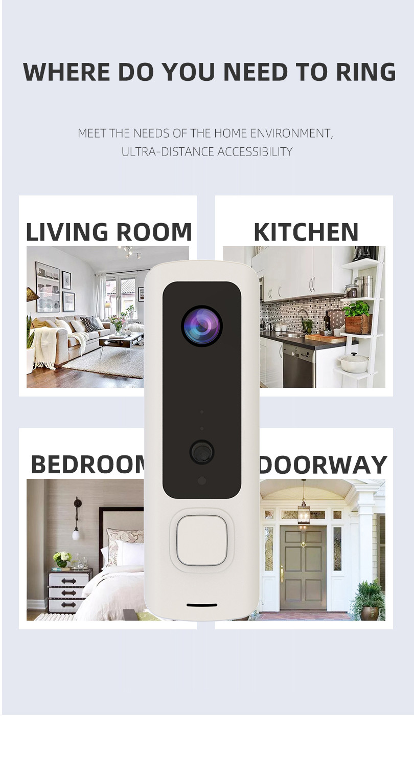 HFSecurity RD05 Wide Angel WIFI VIsua Real Time Two Way Audiol Door Bell