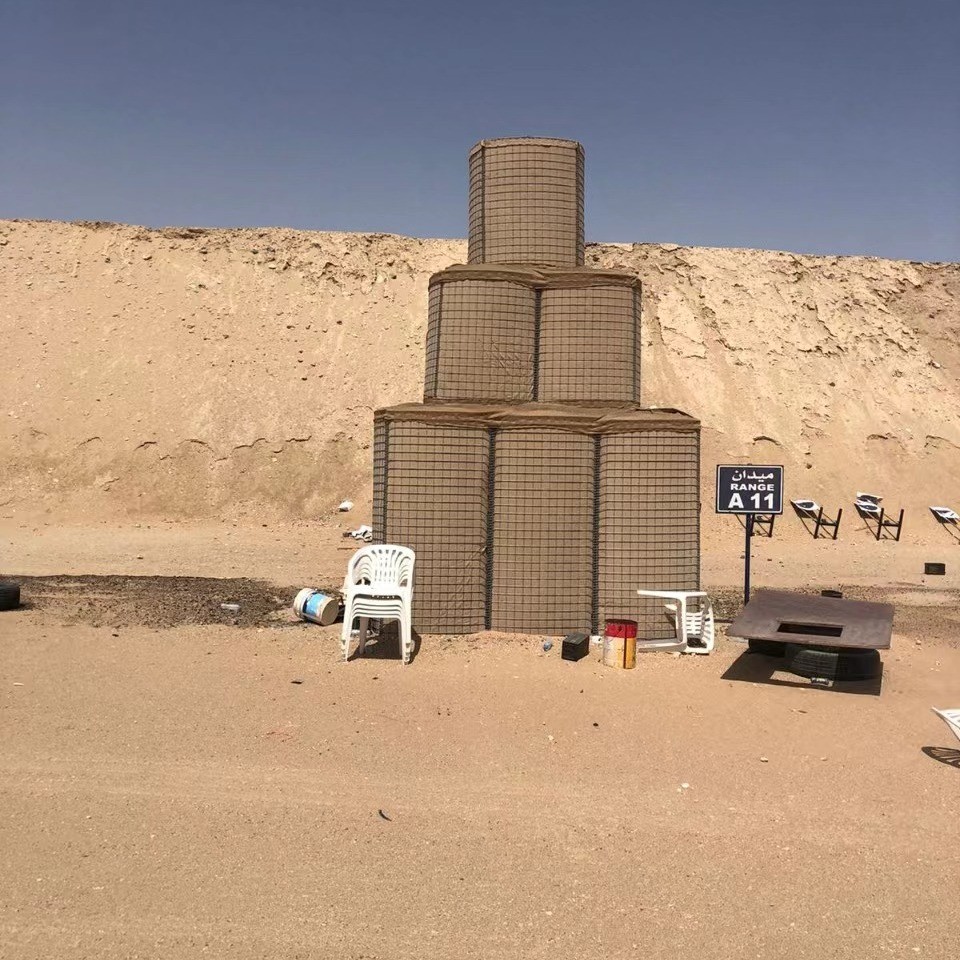 Heavy Galvanized Coated Military Hesco Bastion Barriers System Defensive Hesco Barrier