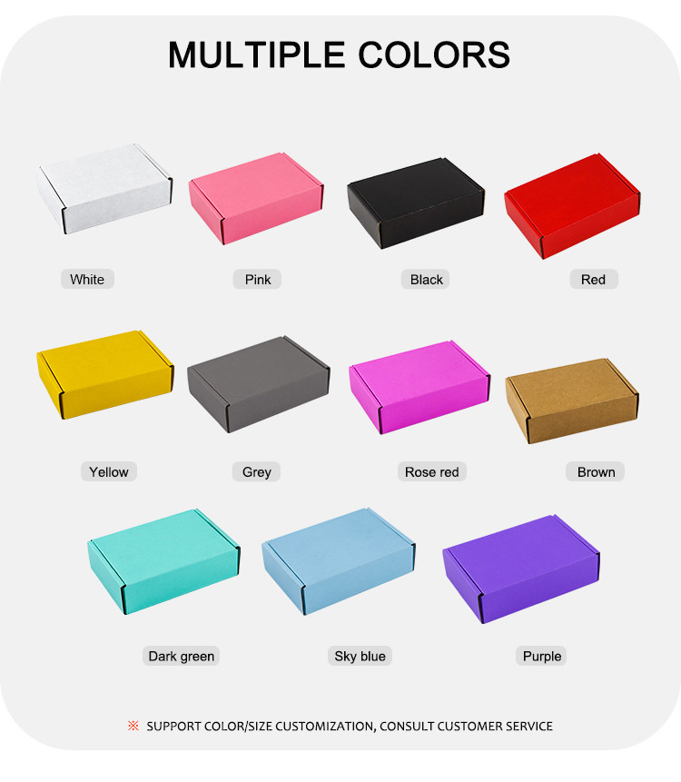 Simple White Aircraft Box Thickened Three-Layer Corrugated With A Variety Of Existing Sizes Can Be Customized Logo