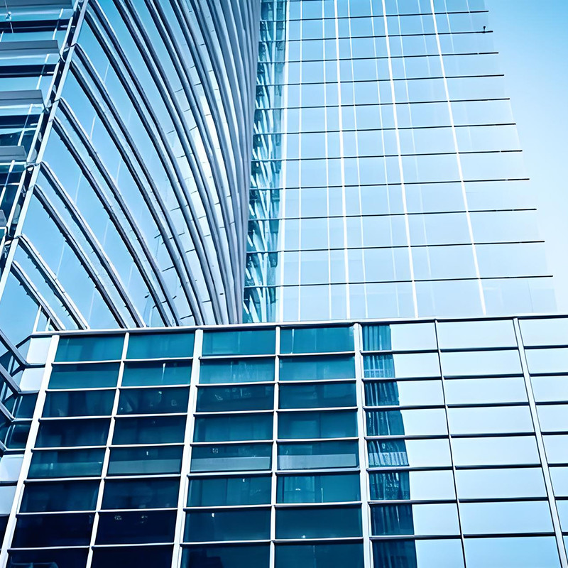 Building Frame Curtain Wall Customized Size Structurally Glazed Curtain Wall