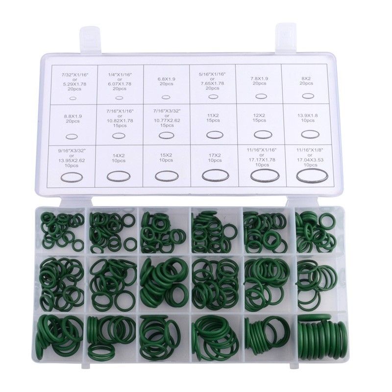 270 pcs Car AC System Air Conditioning Rubber O-Ring Gas Oil Proof Tool AC Compressor O-ring